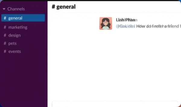 Animated product showcase GIF in an email